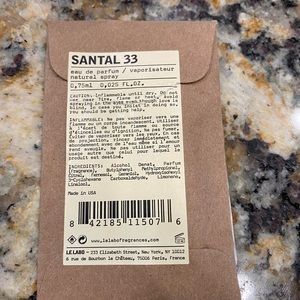 Sample size Santal 33